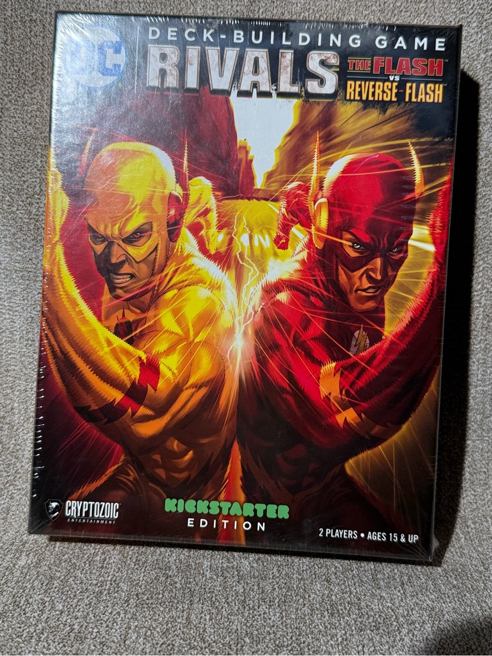 DC Rivals Deck-Building Game The Flash vs Reverse-Flash Kickstarter Edition seal